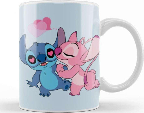 Stitch & Angel Kupa Bardak Porselen
