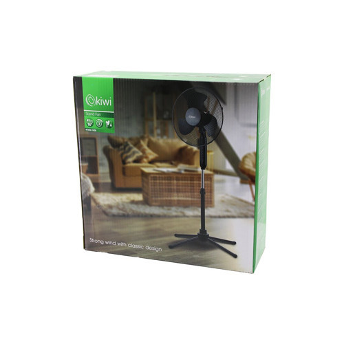 KİWİ KFAN-7426 16 İNÇ - 41CM TELESKOPİK KATLANIR AYAKLI VANTİLATÖR 3 KADEME HIZ 3 PLS.KANAT METAL KAFES - AYAK Y: 90CM
