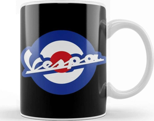 Vespa Mod Logo Kupa Bardak Porselen