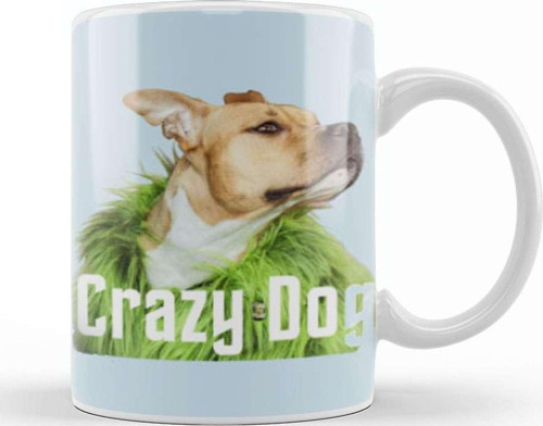 Crazy Dog Gift Kupa Bardak Porselen