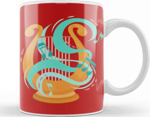 Harp Music Art Kupa Bardak Porselen