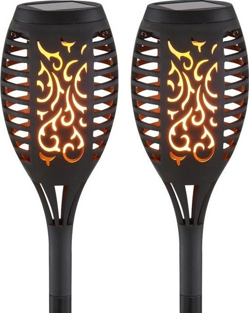 PM-15940 12 LEDLİ IP44 ALEVLİ KUTULU TEKLİ PAKET SOLAR BAHÇE AYDINLATMA