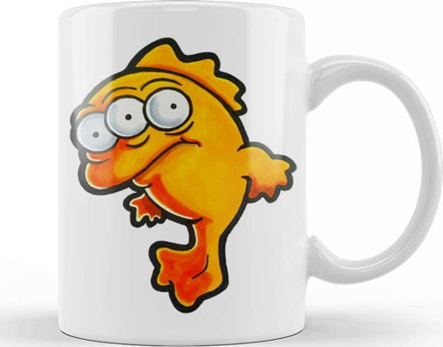 Fish Blinky 01 Kupa Bardak Porselen