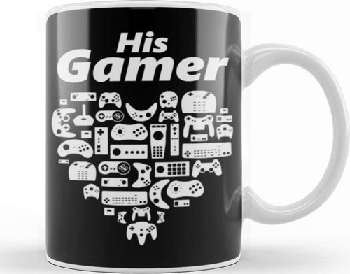 Gamer Love His Kupa Bardak Porselen