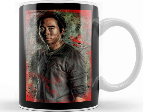 Glenn Rhee Red Kupa Bardak Porselen