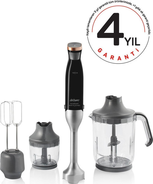 AR1115-S Technoart Maxi Plus Neo Blender Seti Siyah