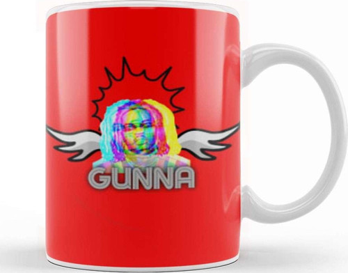 Gunna Logo Art Kupa Bardak Porselen