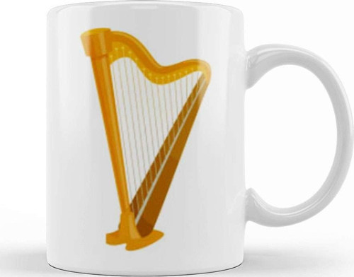 Harp Music Art Kupa Bardak Porselen