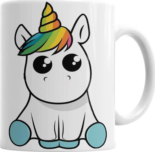 Bebek Unicorn Kupa Bardak Porselen