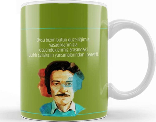 Oğuz Atay Söz Kupa Bardak Porselen