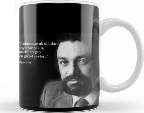 Oğuz Atay Söz Kupa Bardak Porselen