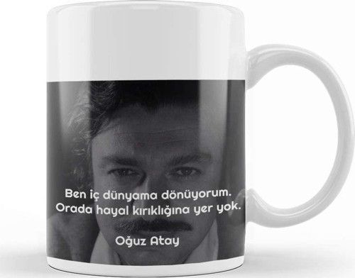 Oğuz Atay Söz Kupa Bardak Porselen