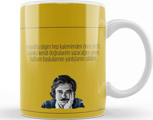 Oğuz Atay Söz Kupa Bardak Porselen