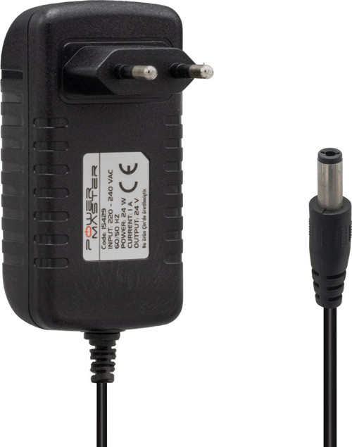 PM-15429 24 VOLT - 1 AMPER 5.5*2.5 UÇLU PRİZ TİPİ PLASTİK KASA ADAPTÖR