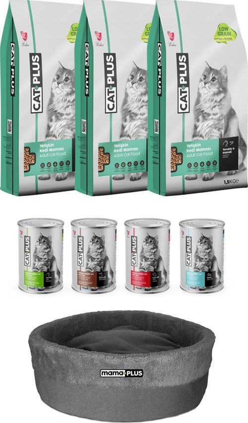 Düşük Tahıllı Hipoalerjenik Yetişkin Kedi Seti (1,5 Kg X 3)