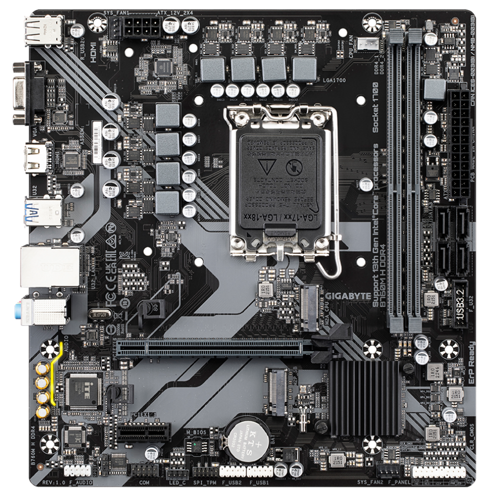 GIGABYTE B760M H DDR4 mATX Anakart – Intel 1700 Soket, M.2 & HDMI