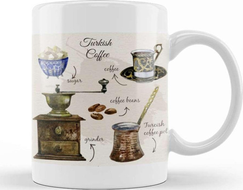 Coffe Turkish Kupa Bardak Porselen