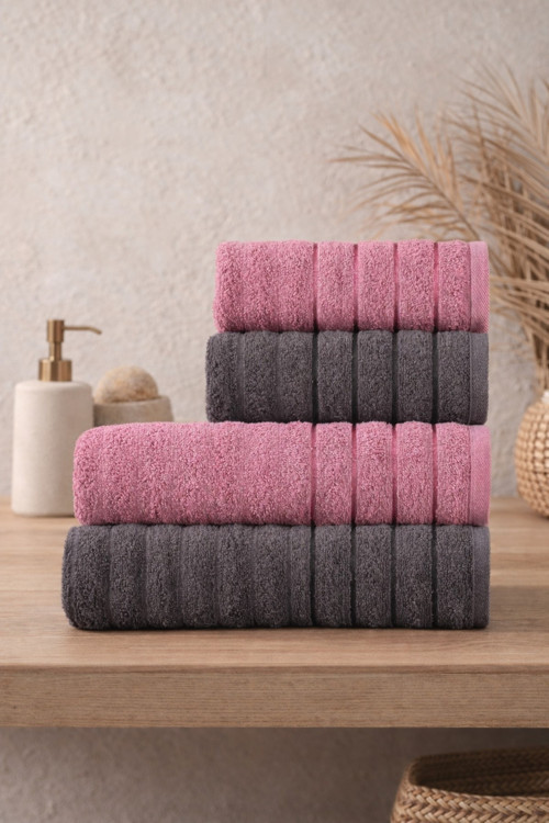 Violeta Model 4'lü Banyo Havlu Seti
