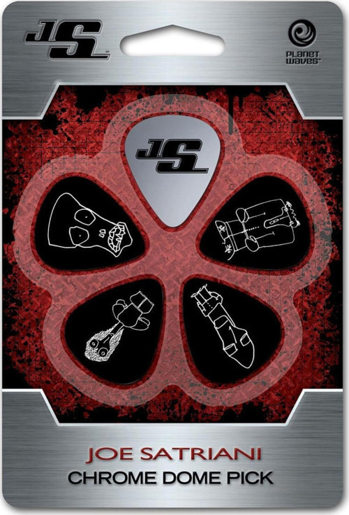 Planet Waves Jscd01 Joe Satriani Chrome Dome Pick Pena 5'Li Paket