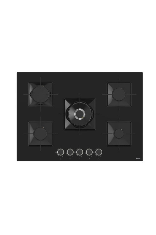 SS035 KARE EMAYE IZG.75 CM SİYAH CAM OCAK