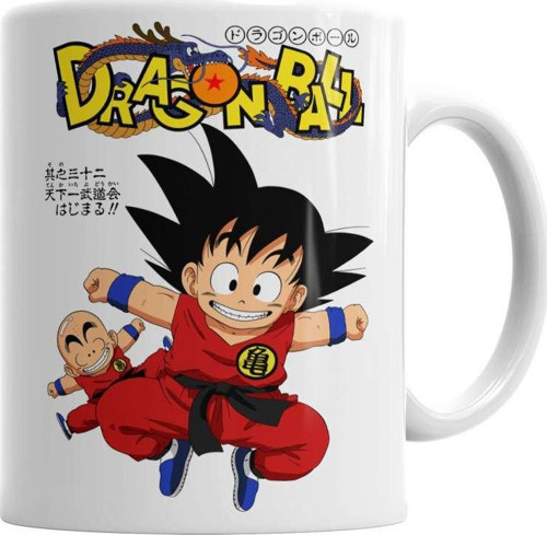 Goku Dragon Ball Kupa Bardak Porselen