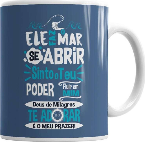Deus De Milagres Kupa Bardak Porselen