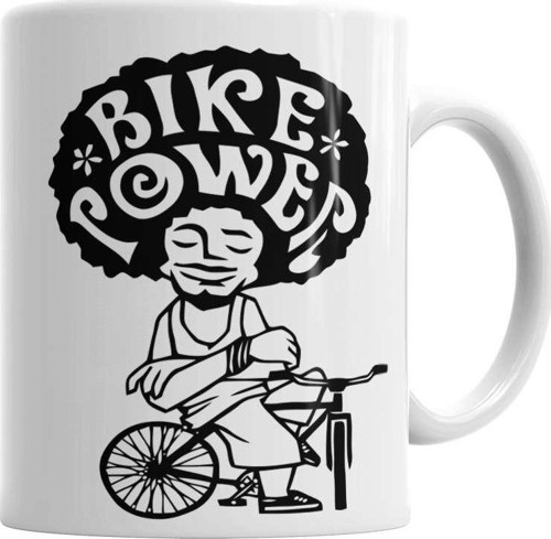 Bike Power Black Kupa Bardak Porselen