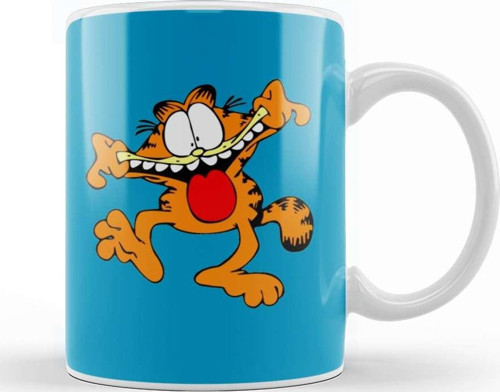 Garfield Cute Kupa Bardak Porselen