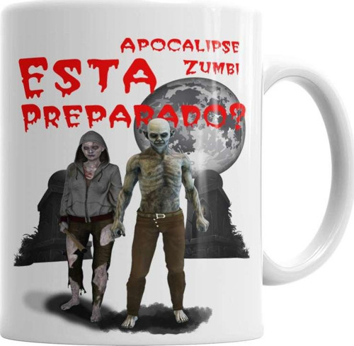 Apocalipse Zumbi Kupa Bardak Porselen