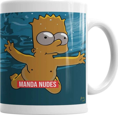 Lion Manda Nudes Kupa Bardak Porselen