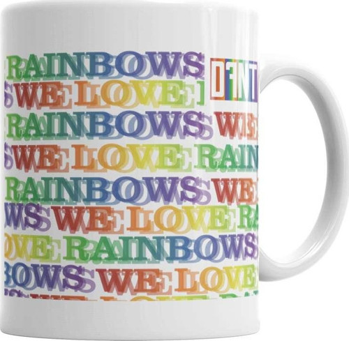 We Love Rainbows Kupa Bardak Porselen