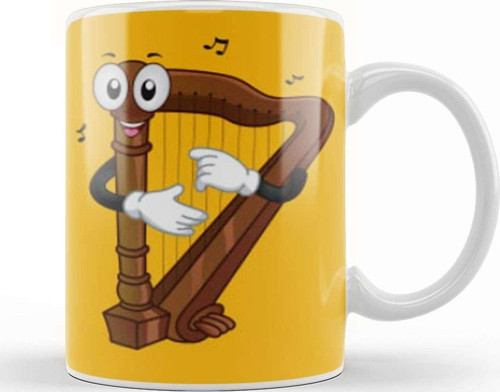 Funny Harp Memes Kupa Bardak Porselen