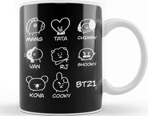 Bts Bt21 Graphic Kupa Bardak Porselen