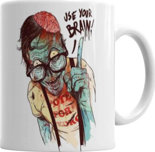 Zumbi Modelo Kupa Bardak Porselen