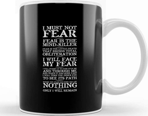 Dune Fear Quotes Kupa Bardak Porselen