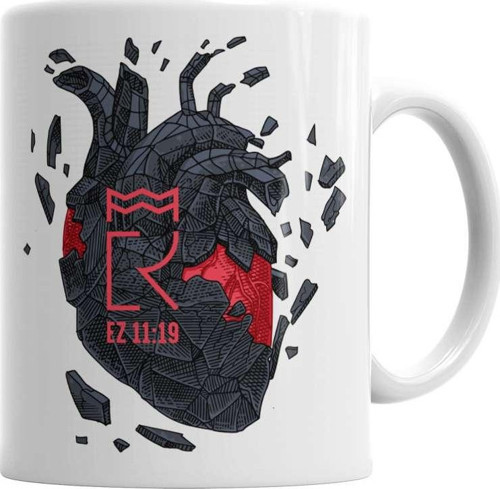 Novo Coraçao Kupa Bardak Porselen