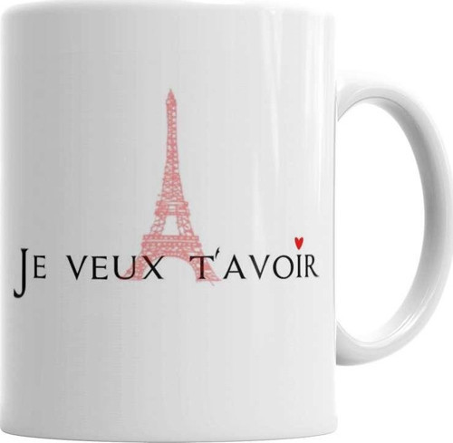 Je Veux T'Avoir Kupa Bardak Porselen