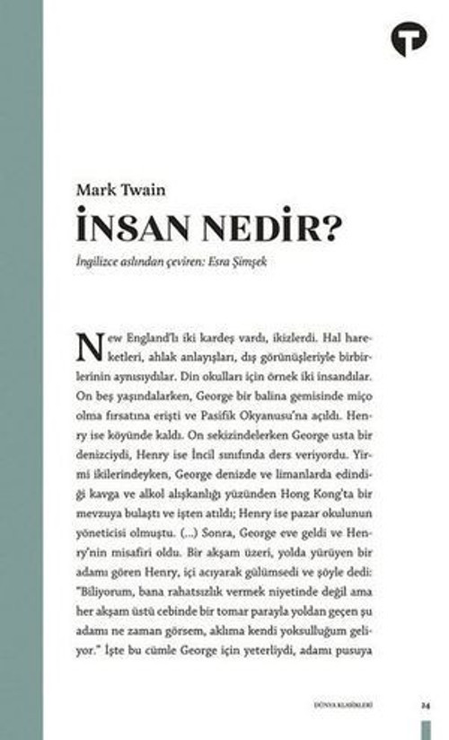 İnsan Nedir? - E-Kitap