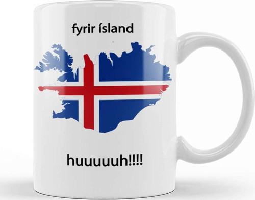 Fyrir İsland Kupa Bardak Porselen