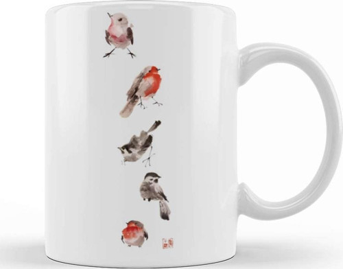 Little Birds Kupa Bardak Porselen