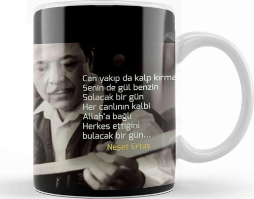 Neşet Ertaş Söz Kupa Bardak Porselen