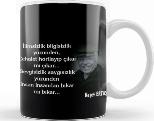 Neşet Ertaş Söz Kupa Bardak Porselen