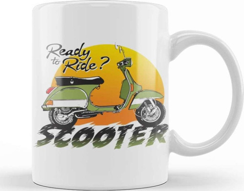 Vespa Ready To Ride Kupa Bardak Porselen