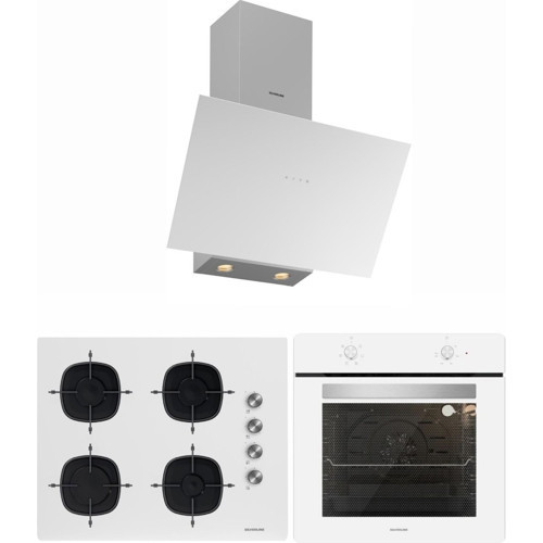 Beyaz Cam Ankastre SET(3481 FLAM-CS5700E7W01 65 M Ocak -BO6501W01)