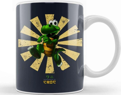 Croc Retro Japanese Kupa Bardak Porselen