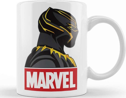 Black Panter Marvel Kupa Bardak Porselen