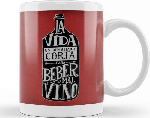 Vino Solo Bueno Kupa Bardak Porselen