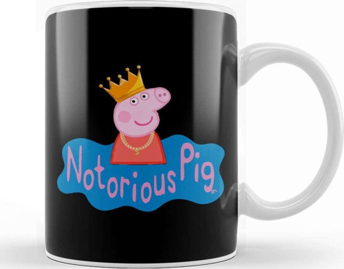 Notorious Peppa Pig Kupa Bardak Porselen