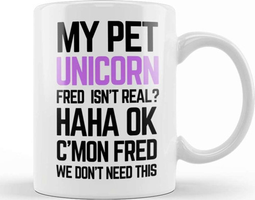 My Pet Unicorn Fred Kupa Bardak Porselen