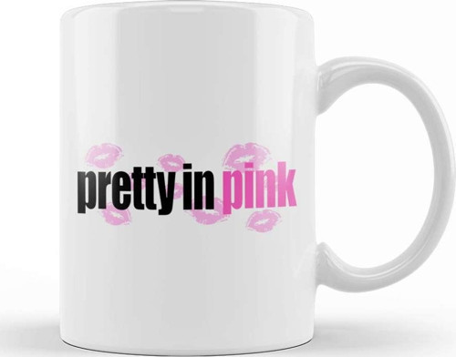 Pretty In Pink Logo Kupa Bardak Porselen